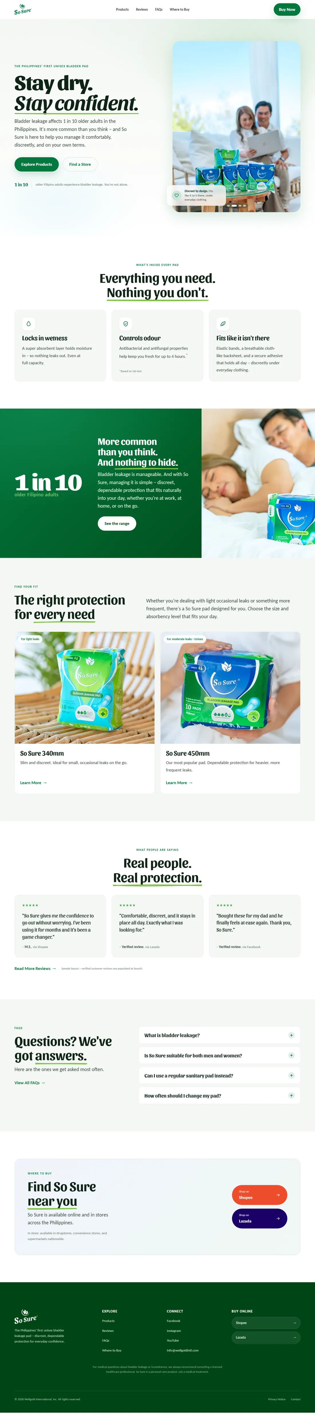 Preview of homepage direction A – quiet and editorial