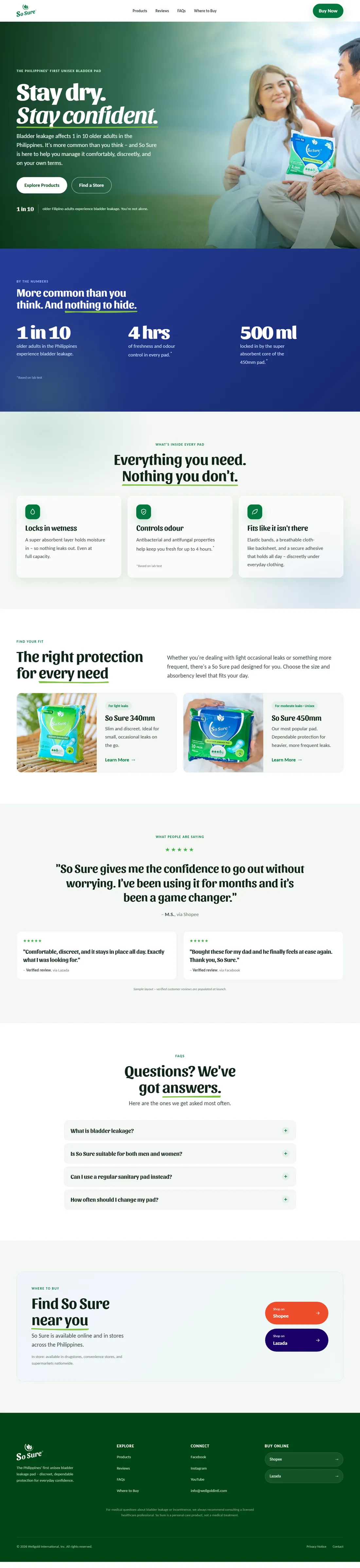Preview of homepage direction B – confident hero
